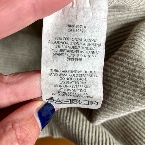 Armani Exchange sequin short sleeve stripe sweater L - Picture 10 of 10